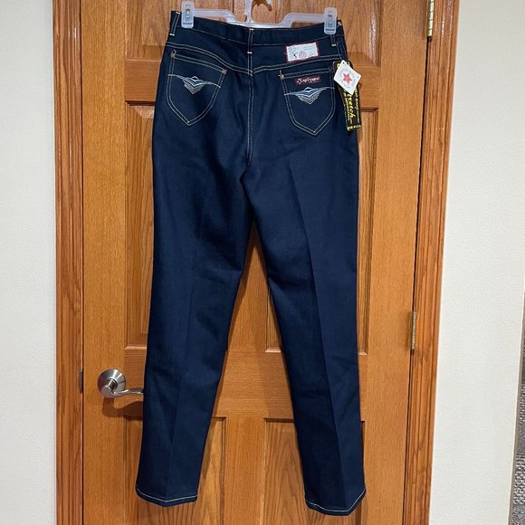 Cap Ferrat Denim - Vintage CAP FERRAT JEANS Women's 16 Stretch Denimotion Dark Blue Denim Jeans NWT